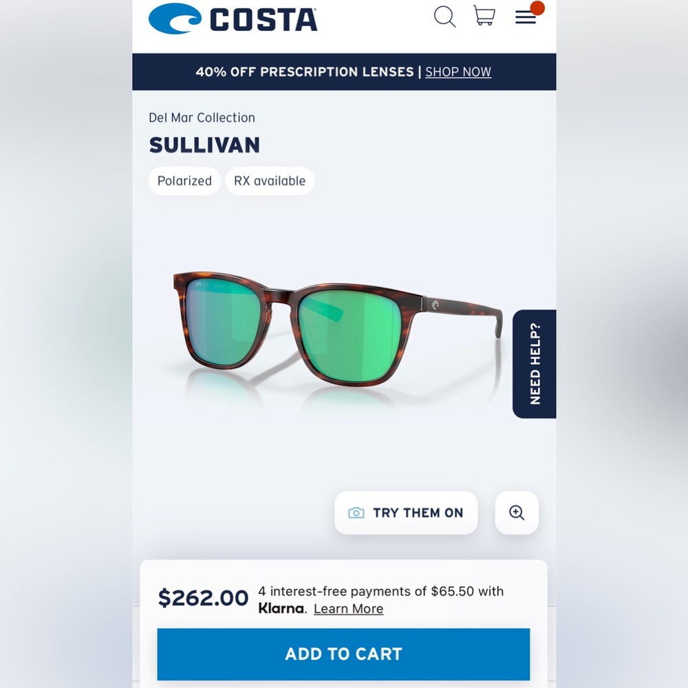 Costa sunglasses